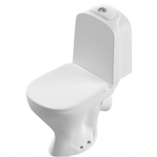 Унитаз-компакт напольный с бачком Sanita Luxe CLASSIC BASIC WC.CC/Classic/2-TM/WHT.G/S1 с сиденьем Soft close